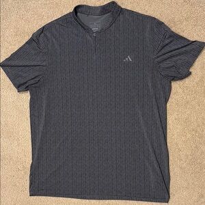 Adidas Men's Black & Gray Striped Shirt